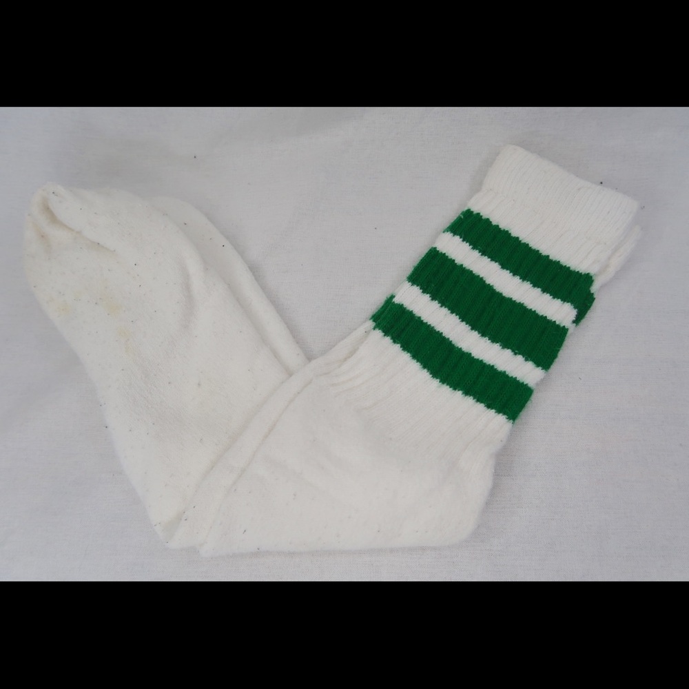 Holly Madison Tube Socks Green & White